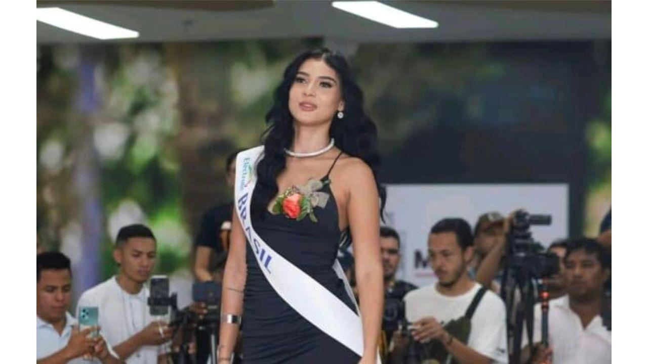 Modelo sinopense representa o Brasil em concurso de beleza na Colômbia