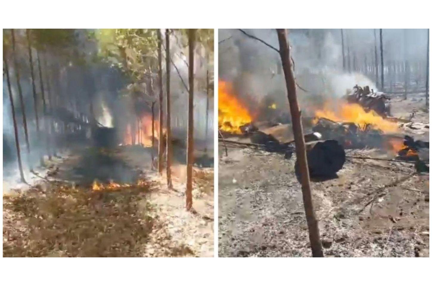 Duas pessoas morrem após jatinho particular cair e pegar fogo em Matupá MT