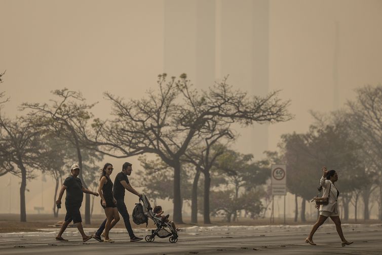 Governo orienta que população feche a casa diante de onda de fumaça