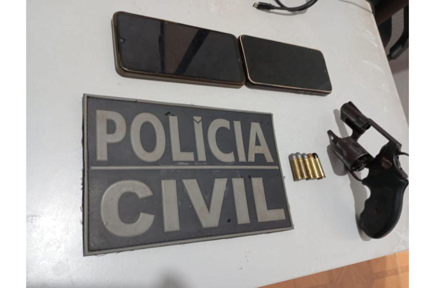 Homem é preso pela Polícia Civil com arma de fogo utilizada em homicídio em Terra Nova do Norte