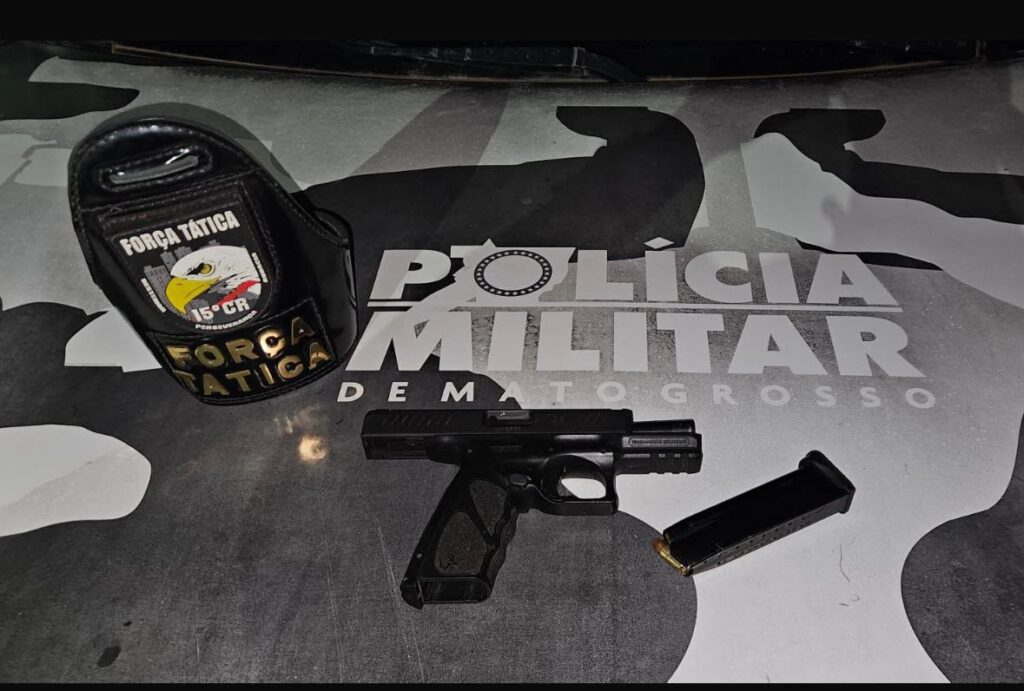 Força Tática prende dois suspeitos e apreende pistola 9mm durante patrulhamento em Peixoto de Azevedo