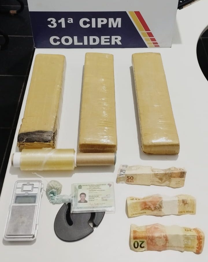 Homem é preso por tráfico de drogas após ocorrência de briga entre irmãos em Colíder