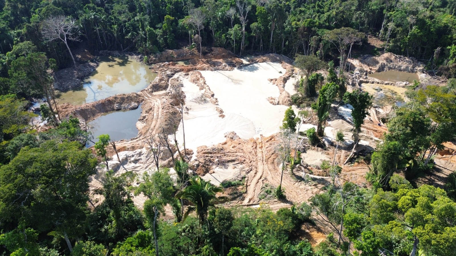 Operação da Polícia Militar Ambiental localiza garimpo ilegal e desmatamento em Paranaíta