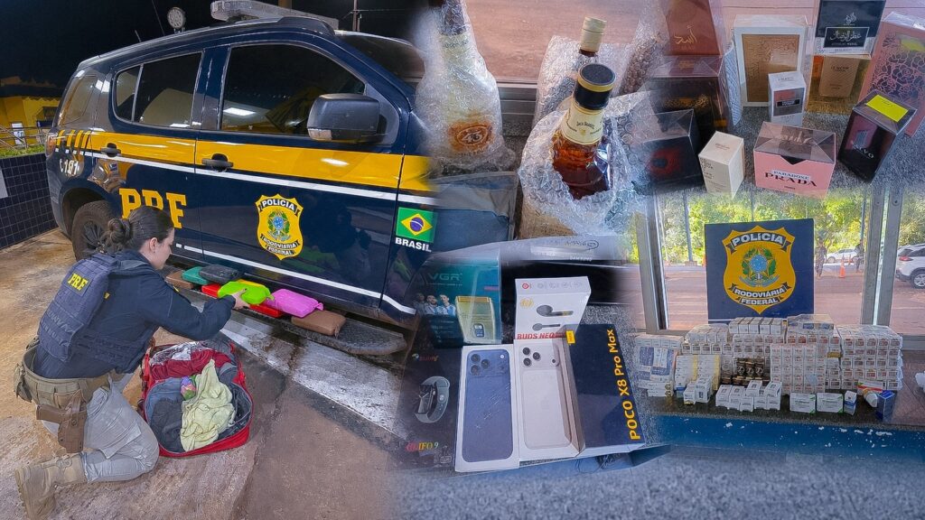 PRF apreende skunk, medicamentos e produtos importados em duas ações no mesmo dia em Mato Grosso